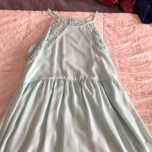 Turquoise halter top dress